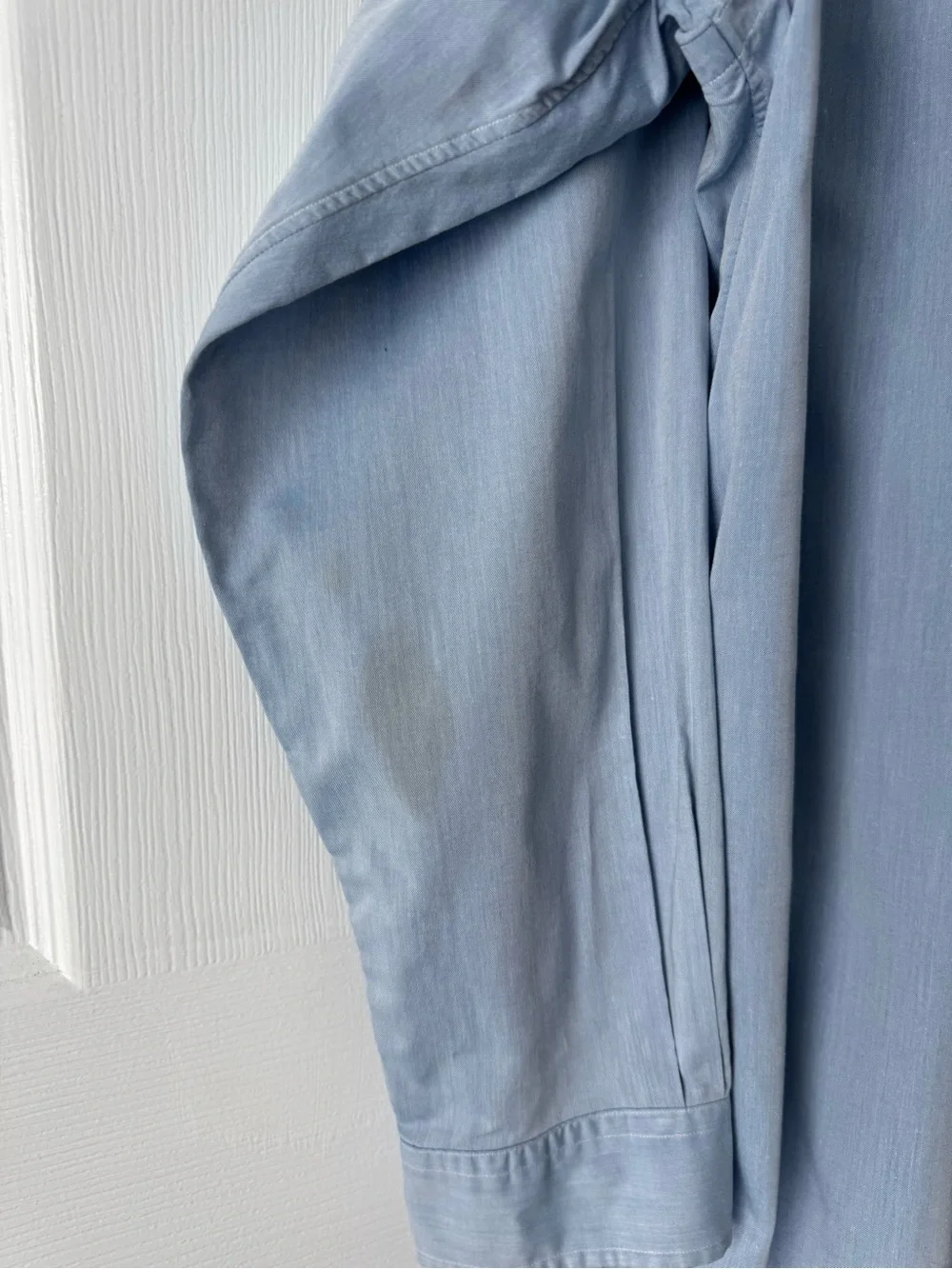 Polo Ralph Lauren Yarmouth Light Blue Dress Shirt 17 34 / 35 Vintage Malaysia